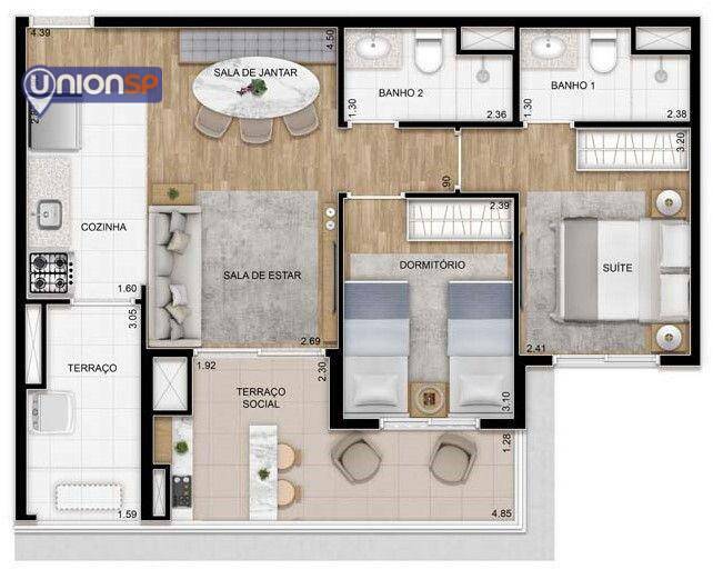 Apartamento à venda com 3 quartos, 79m² - Foto 20