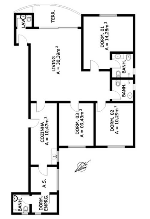 Apartamento à venda com 3 quartos, 109m² - Foto 5