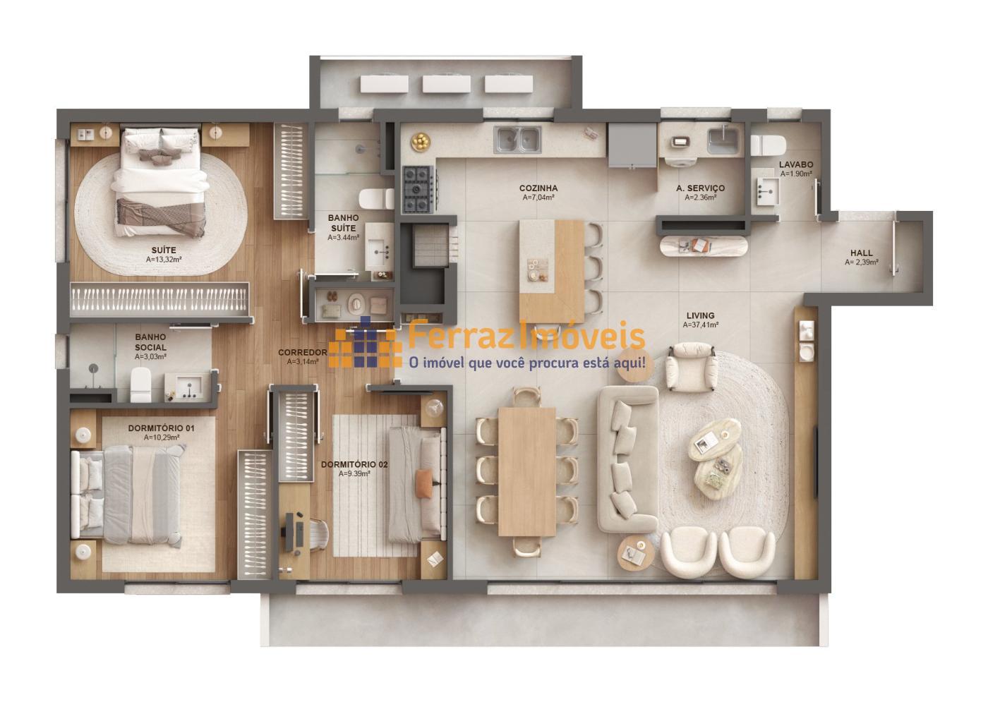 Apartamento à venda com 3 quartos, 95m² - Foto 19