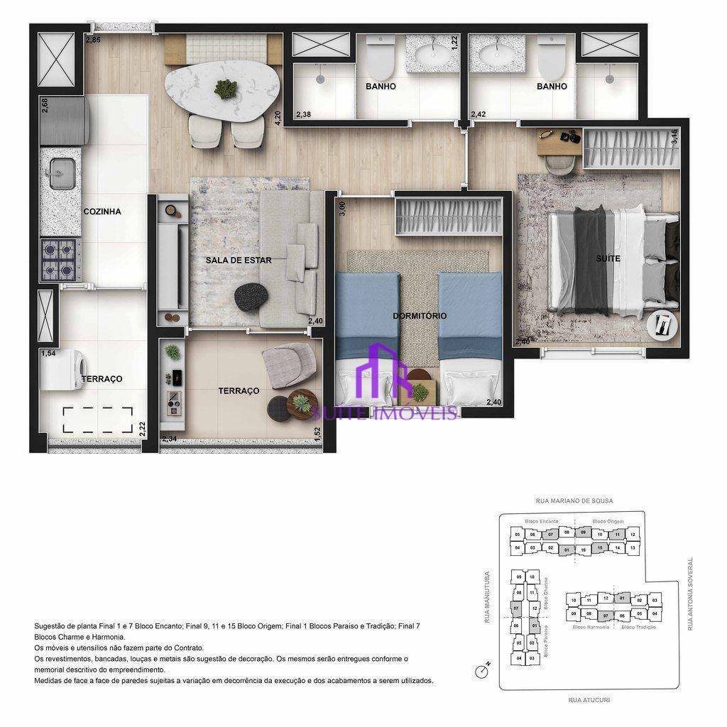 Apartamento à venda com 2 quartos, 68m² - Foto 20