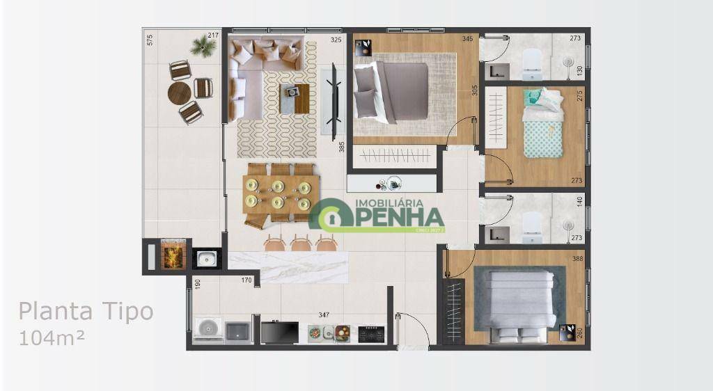 Apartamento à venda com 3 quartos, 104m² - Foto 17