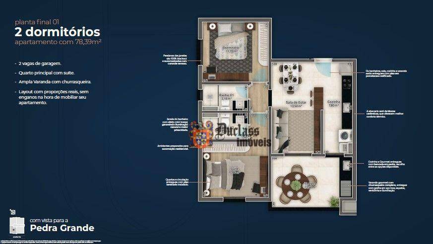 Apartamento à venda com 2 quartos, 78m² - Foto 7