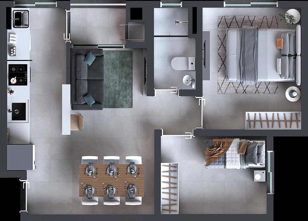 Apartamento à venda com 2 quartos, 47m² - Foto 25