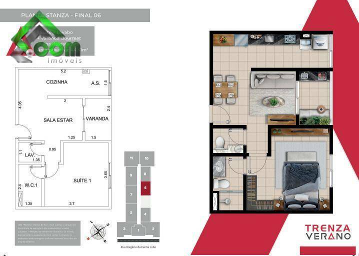 Apartamento à venda com 1 quarto, 42m² - Foto 7