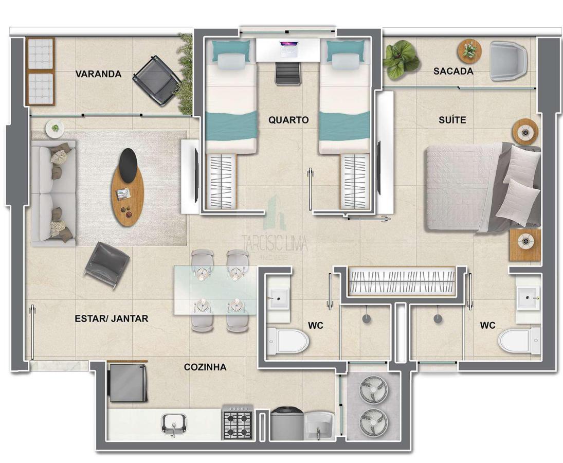 Apartamento à venda com 2 quartos, 61m² - Foto 16