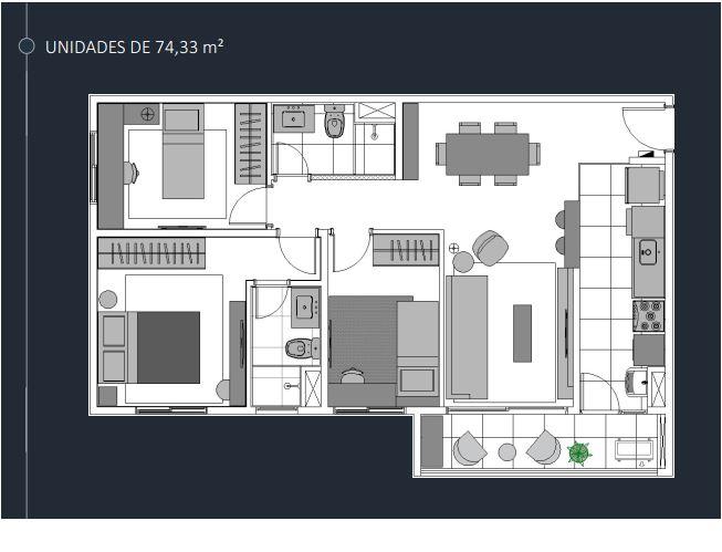 Apartamento à venda com 3 quartos, 76m² - Foto 6