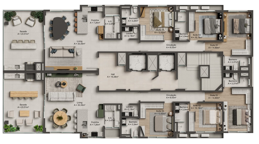 Apartamento à venda com 3 quartos, 145m² - Foto 20