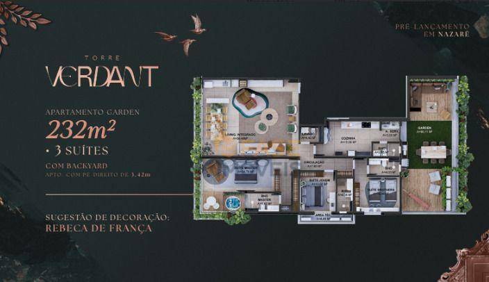 Apartamento à venda com 3 quartos, 232m² - Foto 4