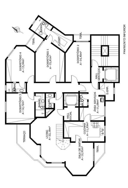 Apartamento à venda com 4 quartos, 180m² - Foto 4