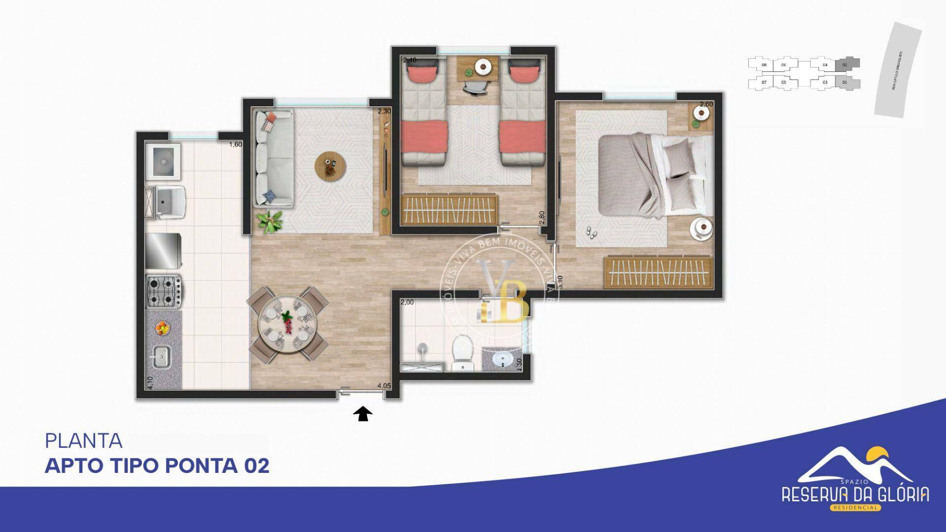 Apartamento à venda com 2 quartos, 45m² - Foto 14