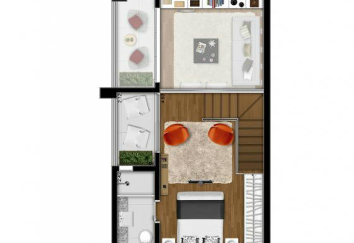 Apartamento à venda com 1 quarto, 38m² - Foto 5