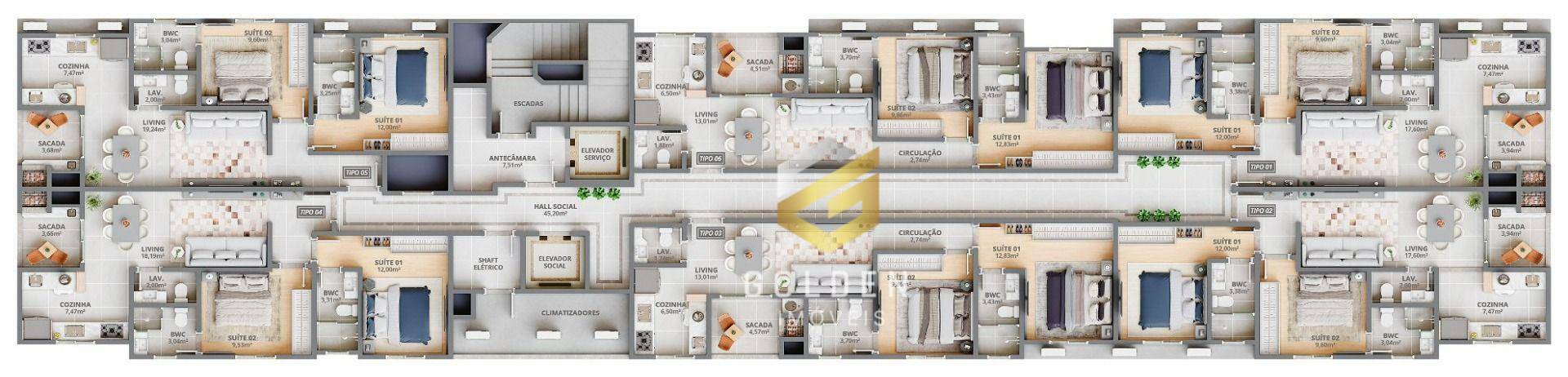 Apartamento à venda com 2 quartos, 70m² - Foto 14