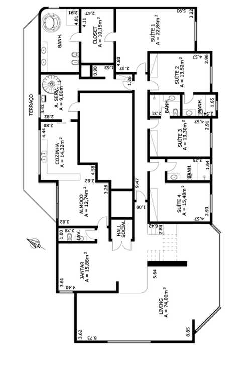 Apartamento à venda com 4 quartos, 318m² - Foto 5