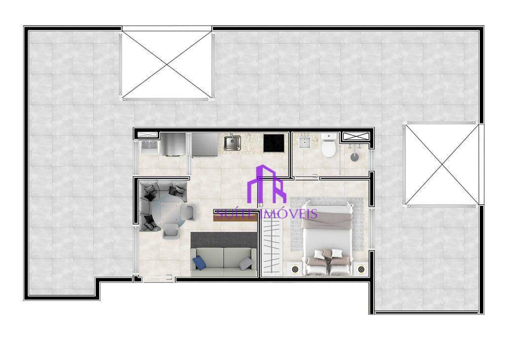 Apartamento à venda com 1 quarto, 25m² - Foto 15