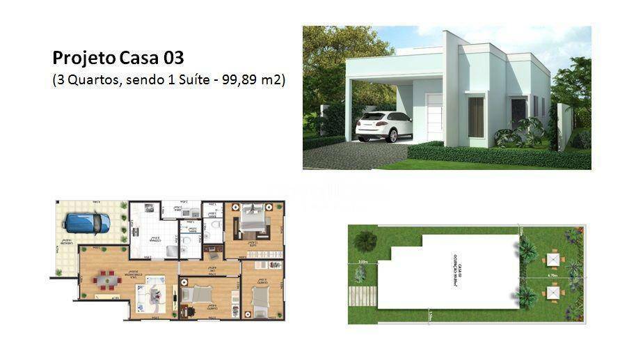 Casa de Condomínio à venda com 3 quartos, 100m² - Foto 2