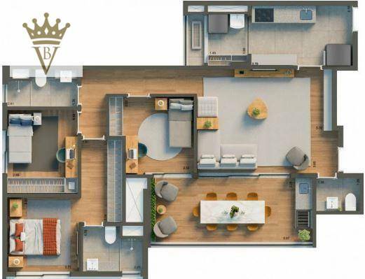 Apartamento à venda com 3 quartos, 106m² - Foto 9