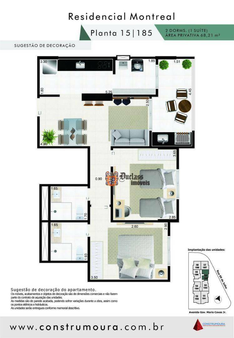 Apartamento à venda com 2 quartos, 68m² - Foto 10