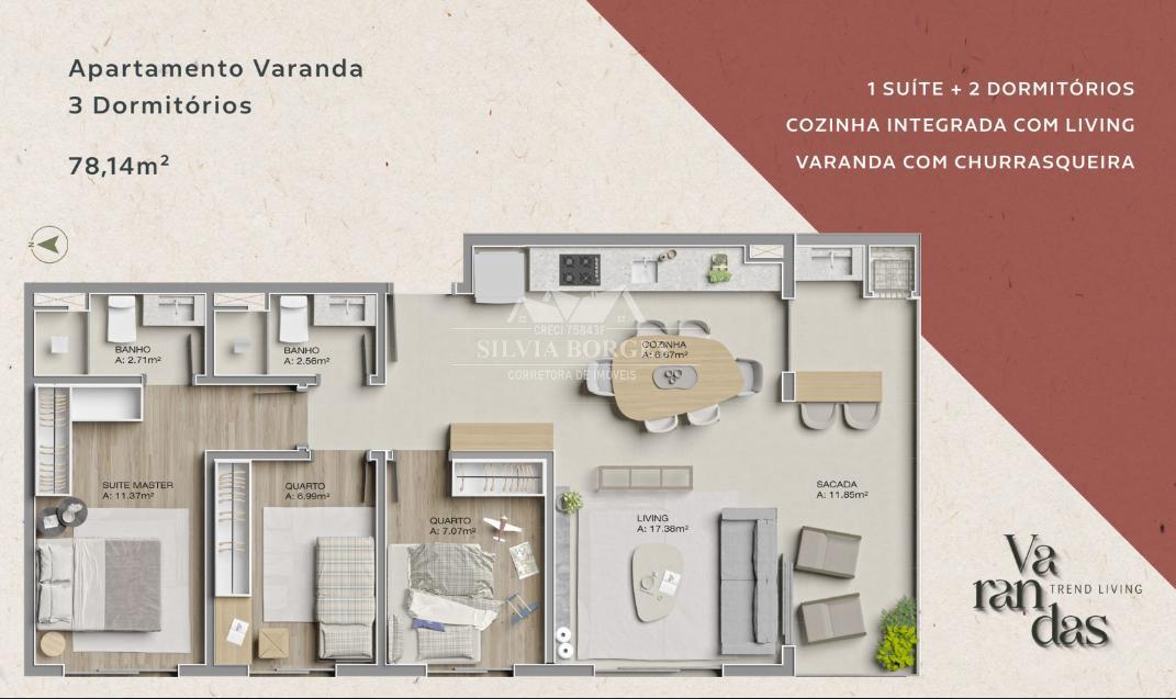 Apartamento à venda com 2 quartos, 2741m² - Foto 20