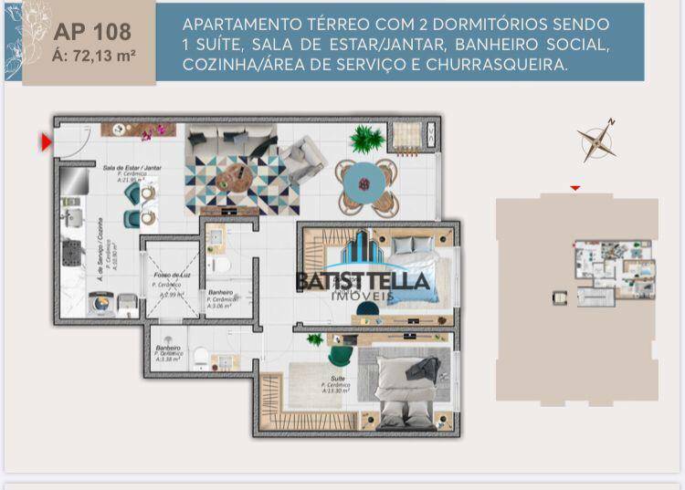 Apartamento à venda com 2 quartos, 72m² - Foto 5