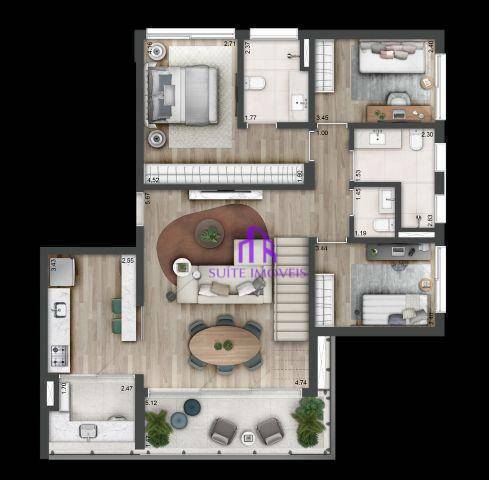 Apartamento à venda com 3 quartos, 111m² - Foto 8