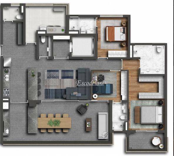 Apartamento à venda com 3 quartos, 173m² - Foto 9