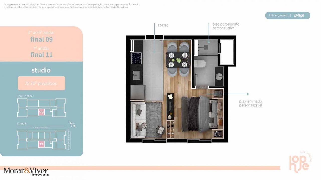 Apartamento à venda com 2 quartos, 52m² - Foto 29