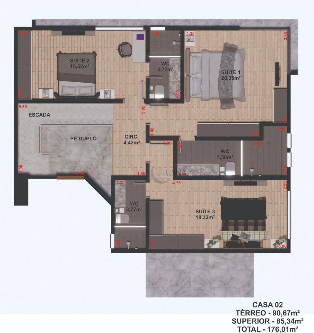 Casa à venda com 3 quartos, 165m² - Foto 4