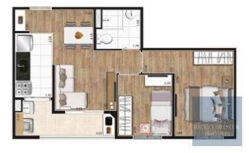 Apartamento à venda com 2 quartos, 43m² - Foto 10