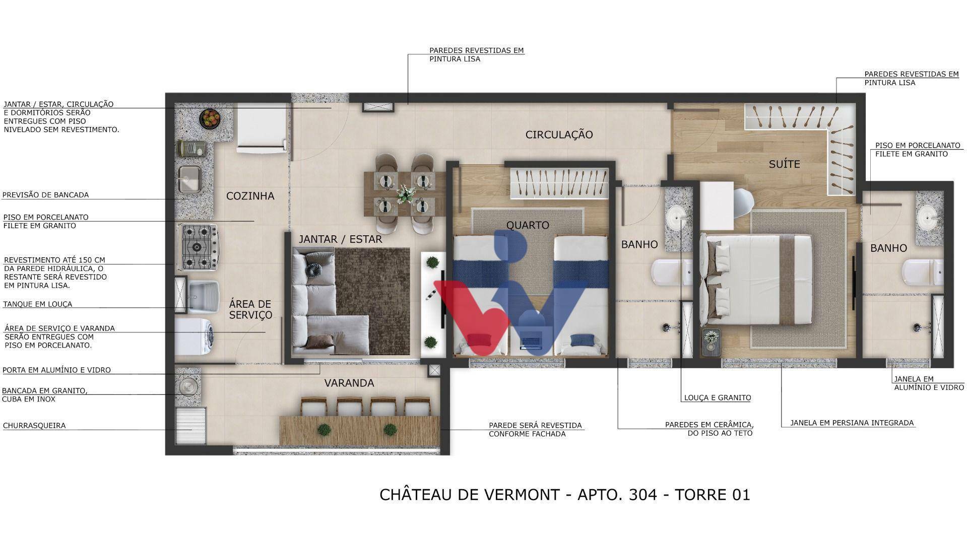 Apartamento à venda com 2 quartos, 49m² - Foto 23