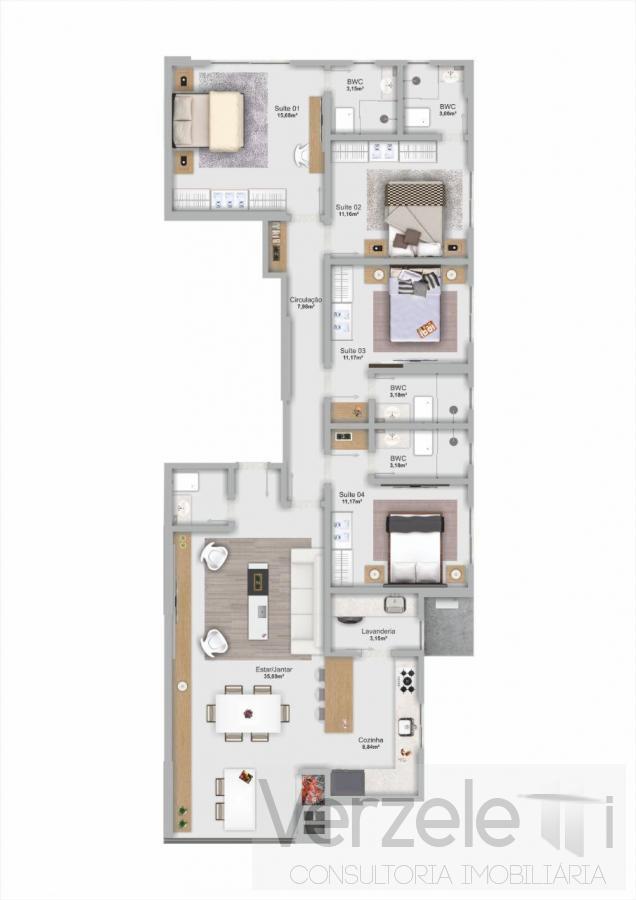 Apartamento à venda com 4 quartos, 137m² - Foto 8