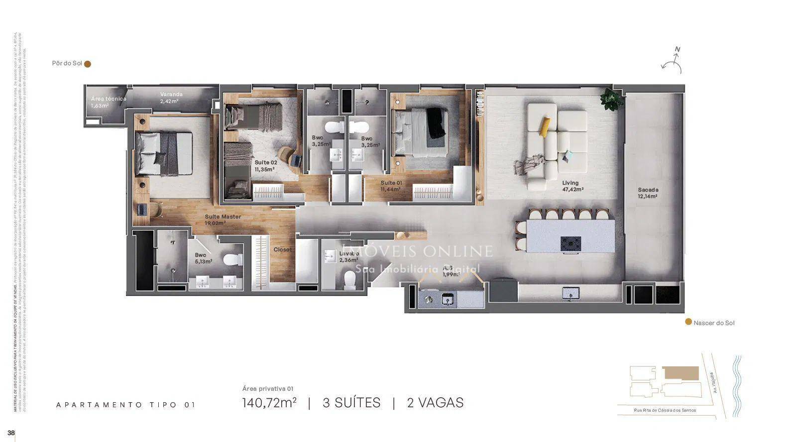 Apartamento à venda com 3 quartos, 98m² - Foto 33