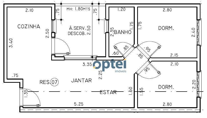 Apartamento à venda com 2 quartos, 45m² - Foto 3