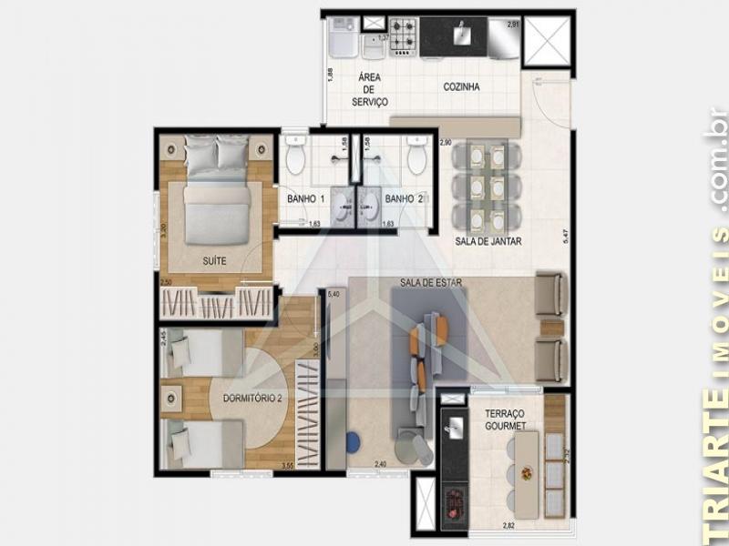 Apartamento à venda com 3 quartos, 70m² - Foto 12