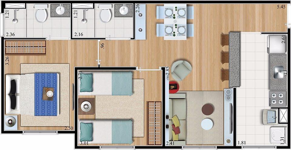 Apartamento à venda com 2 quartos, 54m² - Foto 20