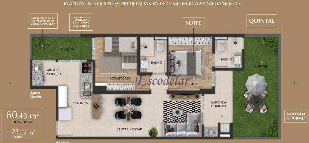 Apartamento à venda com 2 quartos, 82m² - Foto 3