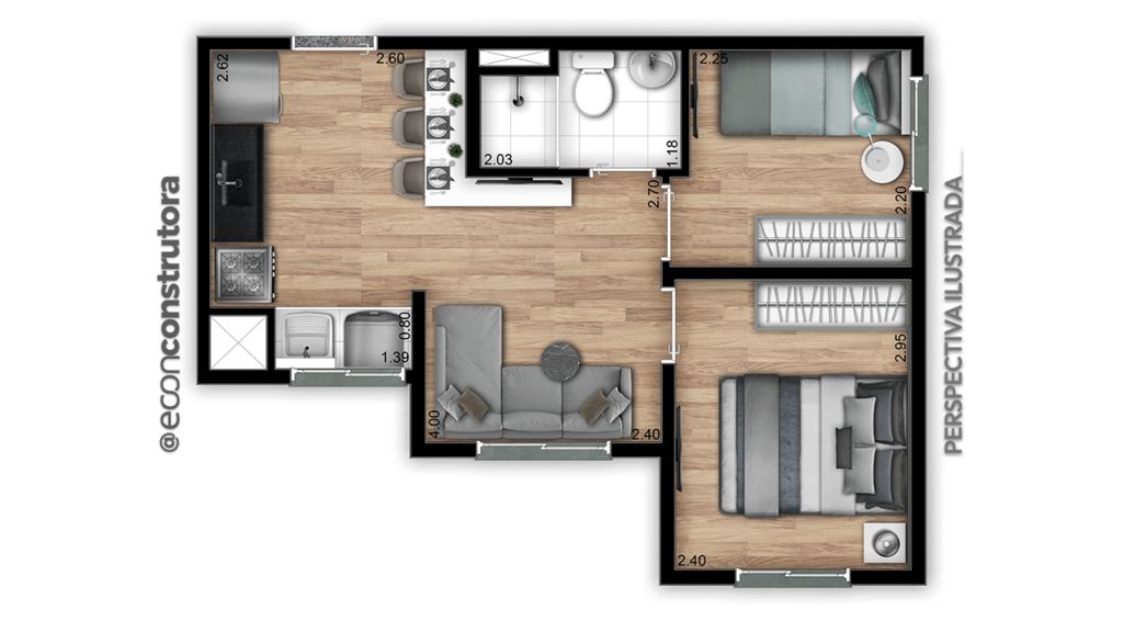 Apartamento à venda com 2 quartos, 37m² - Foto 10