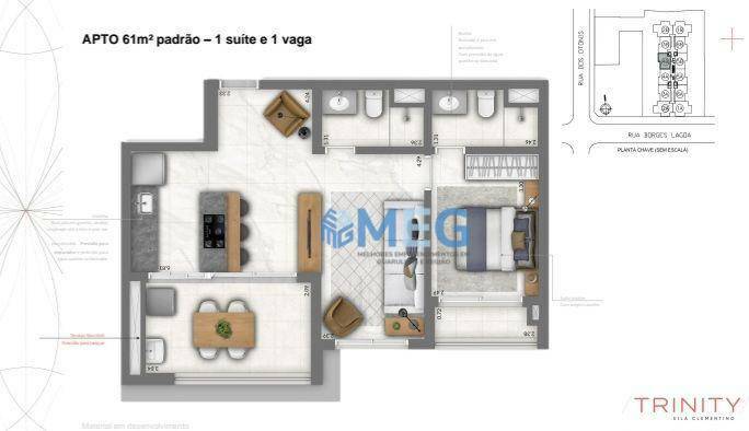 Apartamento à venda com 2 quartos, 61m² - Foto 5