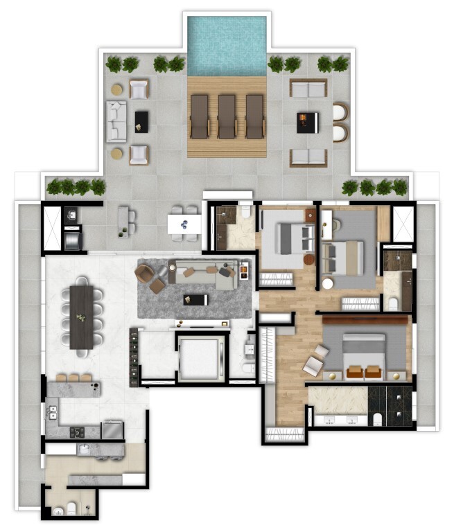 Apartamento à venda com 2 quartos, 125m² - Foto 60