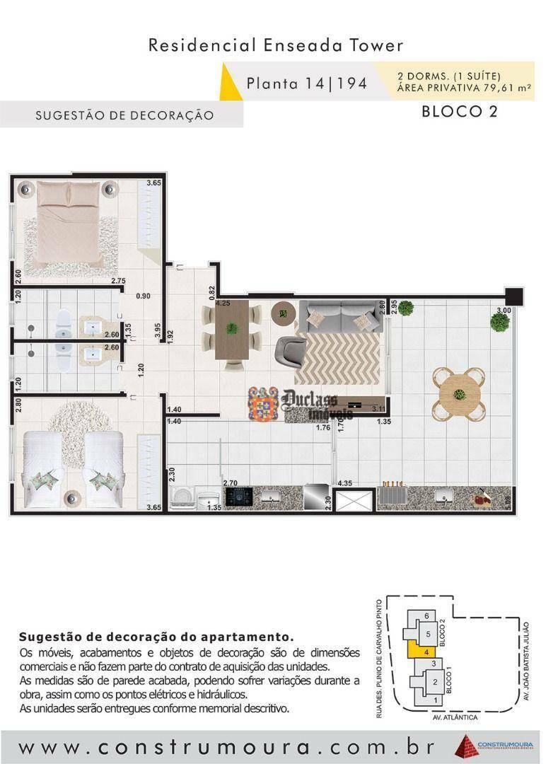 Apartamento à venda com 2 quartos, 79m² - Foto 4