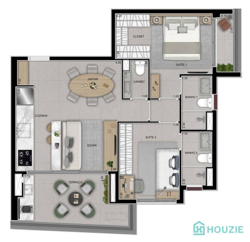 Apartamento à venda com 2 quartos, 74m² - Foto 32