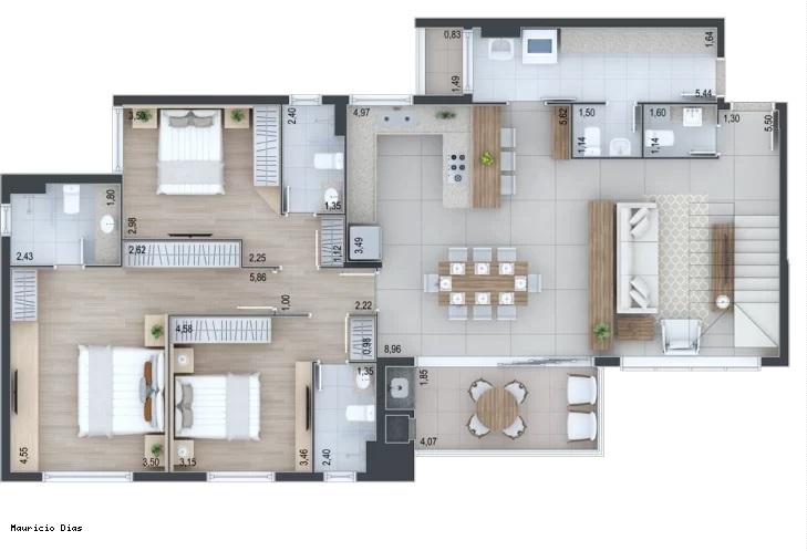 Cobertura à venda com 3 quartos, 226m² - Foto 21