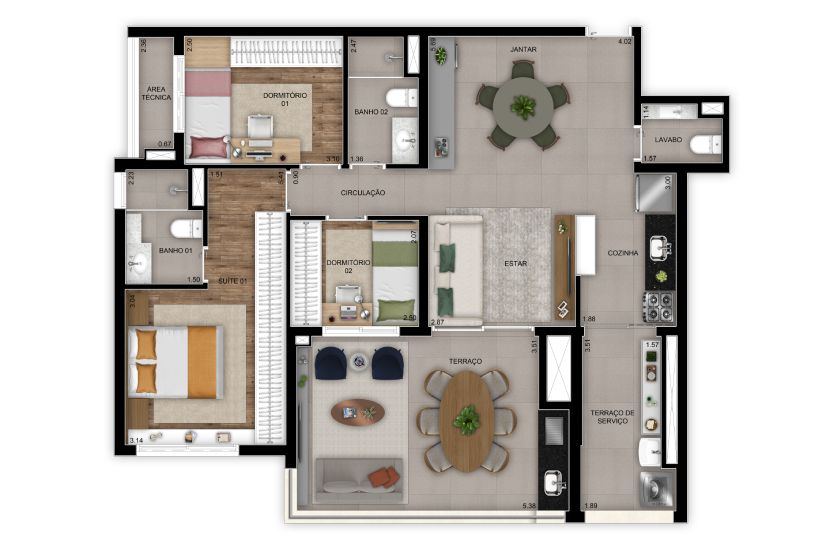 Apartamento à venda com 3 quartos, 102m² - Foto 41