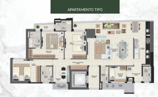 Apartamento à venda com 3 quartos, 153m² - Foto 14