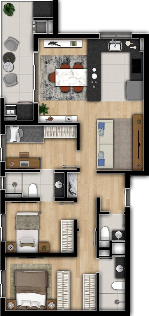 Apartamento à venda com 2 quartos, 81m² - Foto 32