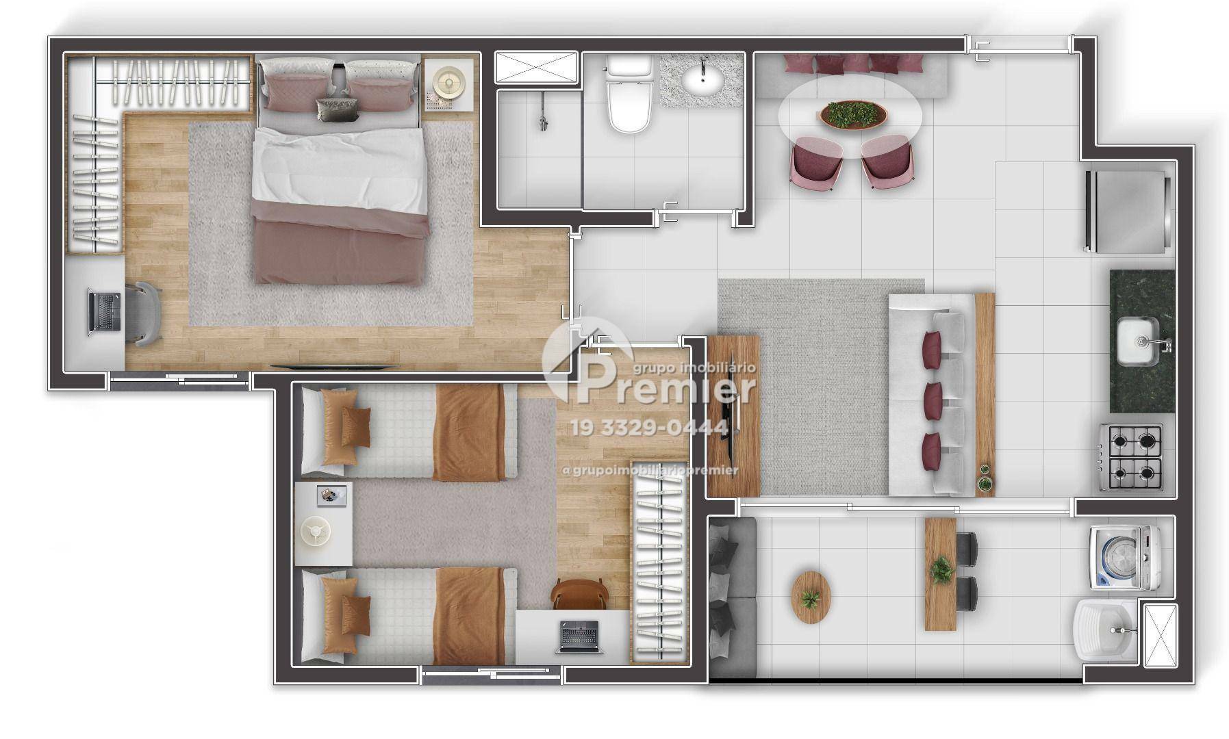 Apartamento à venda com 2 quartos, 46m² - Foto 5