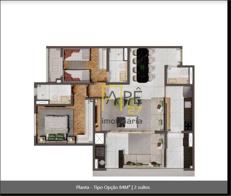 Apartamento à venda com 2 quartos, 75m² - Foto 18