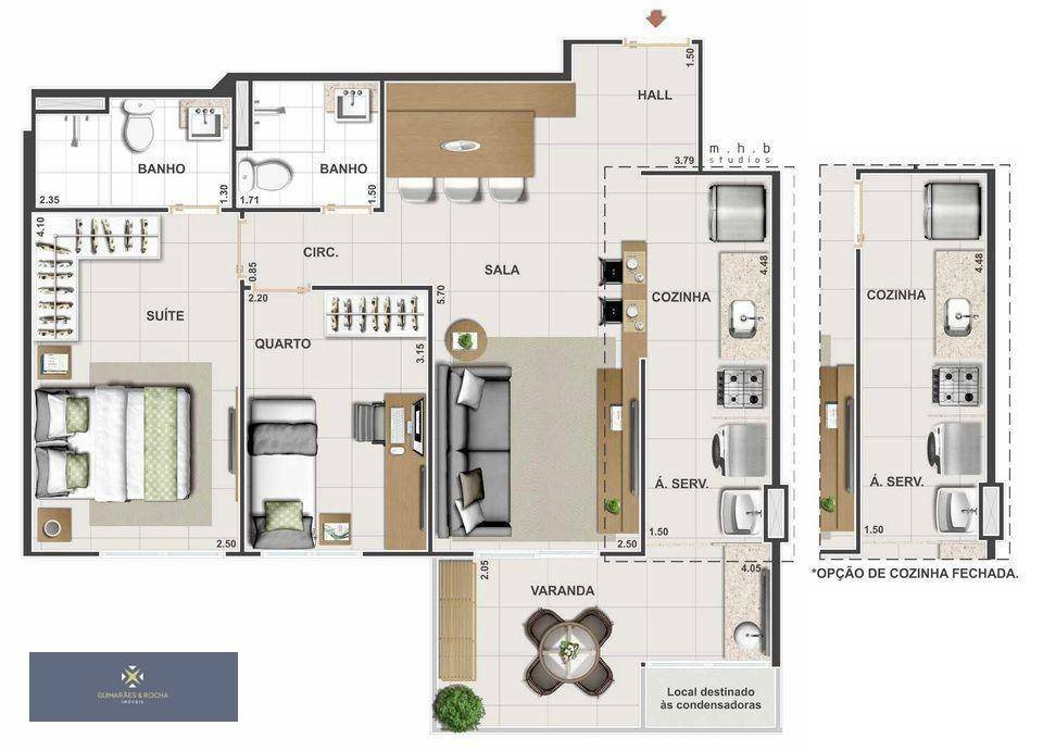 Apartamento à venda com 2 quartos, 616m² - Foto 29