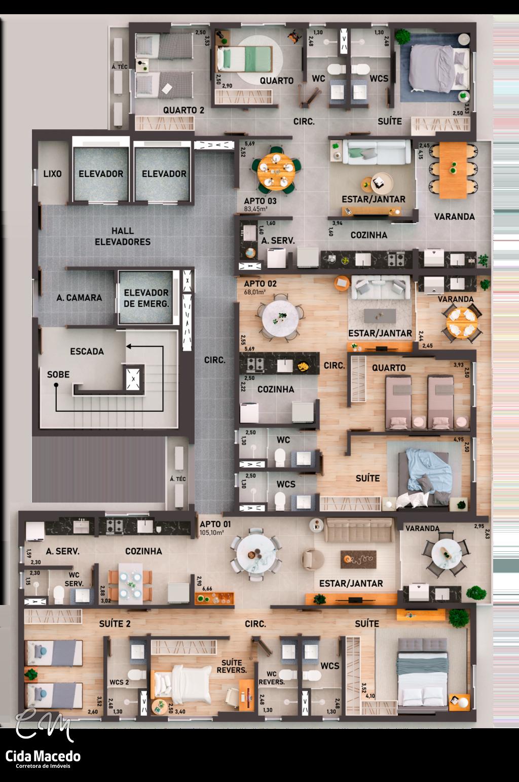 Apartamento à venda com 3 quartos, 151m² - Foto 26