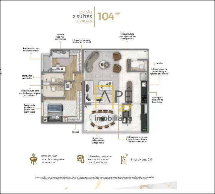 Apartamento à venda com 2 quartos, 74m² - Foto 19