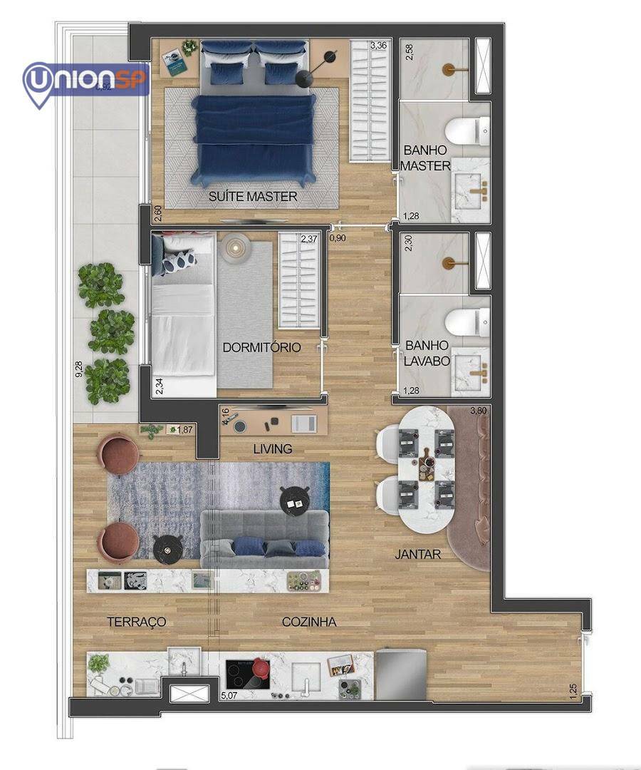 Apartamento à venda com 1 quarto, 32m² - Foto 67